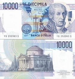 Италия 10000 лир 1984 год А.Вольт VF