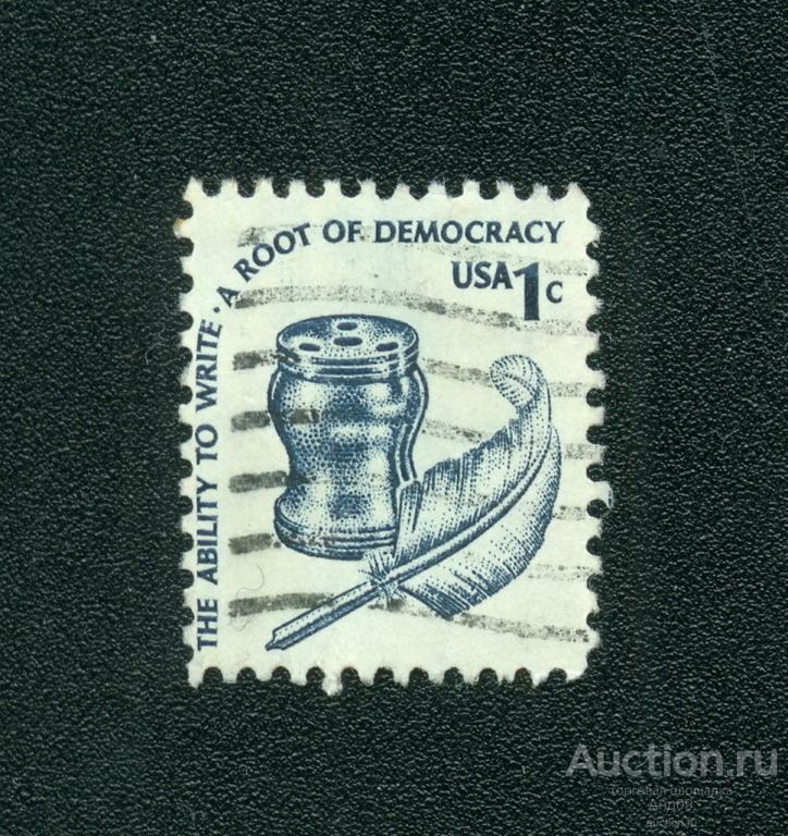1977 г. США - Чернильница и перо (s4858)