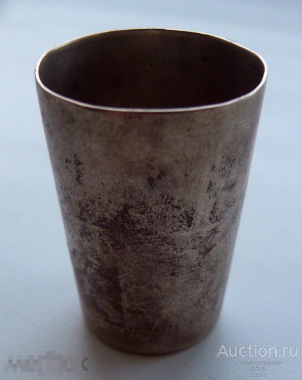 Стопка рюмка серебряная ED. WOLLENWEBER 835 проба. 