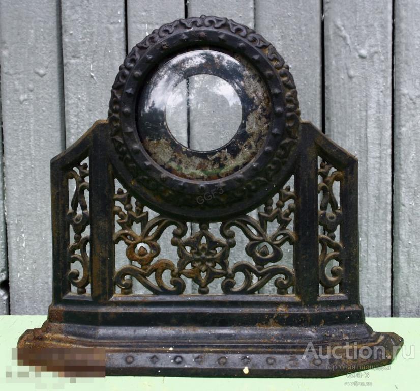 Ажурный Подчасник. Куса. Чугун. Литьё. 1957 г. Каминные Часы.