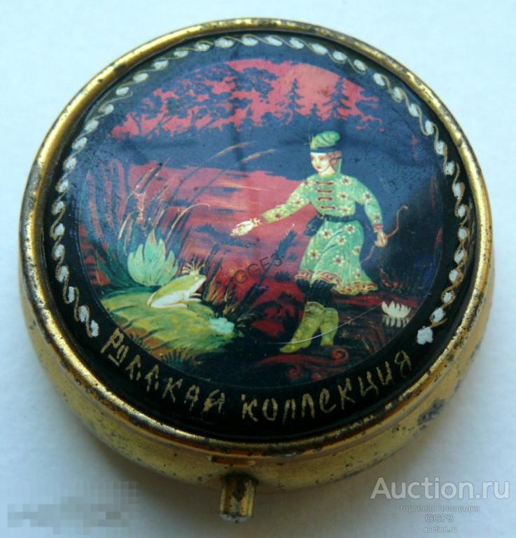 Винтажная таблетница СССР Русская коллекция. 