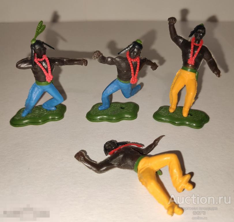 Игрушка Солдатик СССР индейцы ковбои цветные. Детская игрушка СССР. 