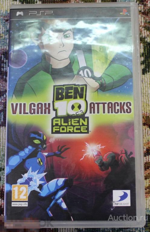 Игра Картридж Ben 10 Alien Force Vilgax Attack  Sony PSP Game 