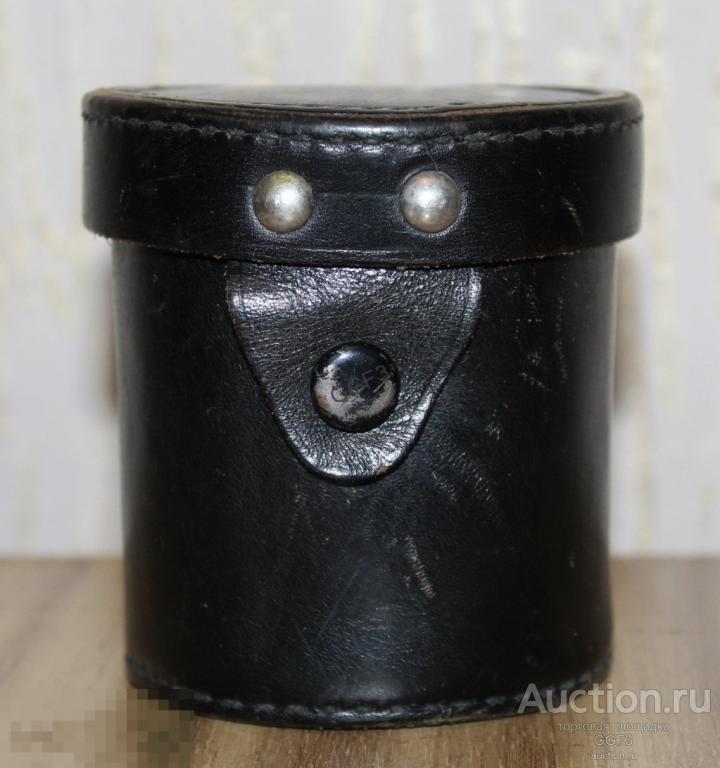 Кофр тубус для объектива. Натуральная кожа. СССР. 