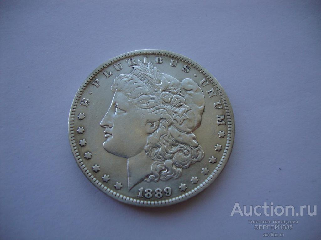 США 1 доллар 1889 Морган Morgan dollar O СЕРЕБРО