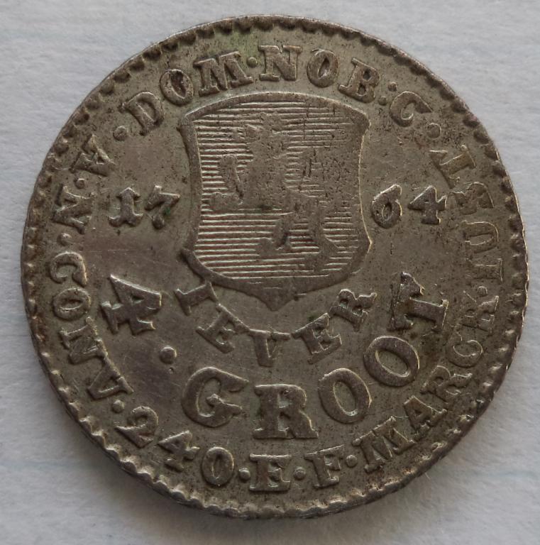Йевер 4 грота 1764 год RR  п.11