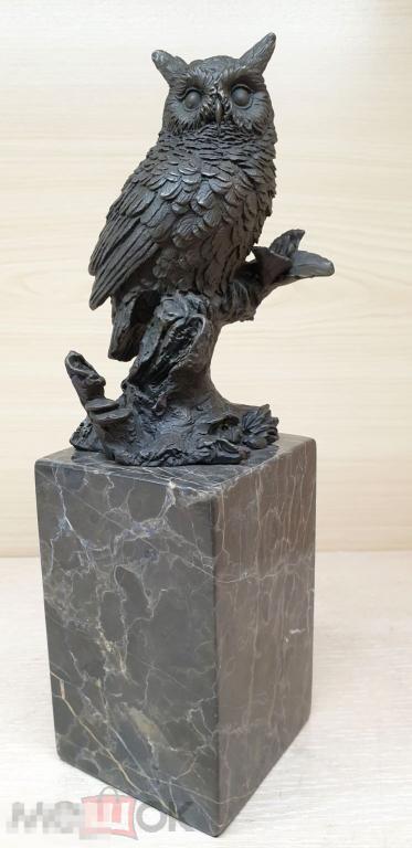 Сова 280 Бронза. Хищники. Птицы. Статуэтка.