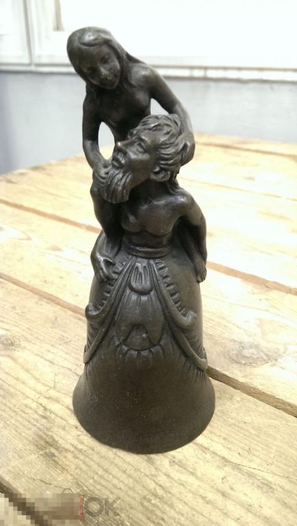 Колокольчик. Черт. Ведьма. Демон. Леший. Бронза.