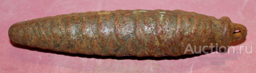 Гиря противовес Шишка. Чугун. Литьё. Для часов с боем кукушка. Времён СССР. №16. 