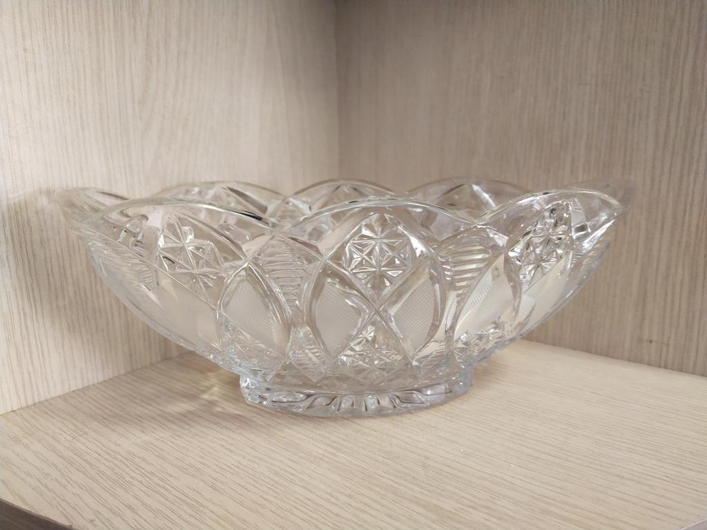 Ваза "Лодочка". Конфетница. СССР.  Хрусталь  5.