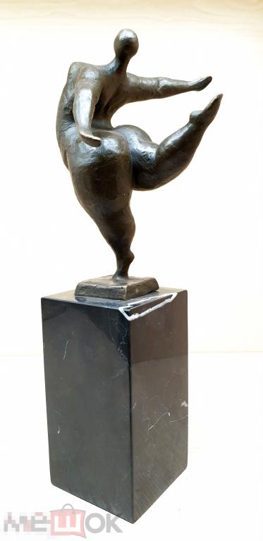 Пышка делает ласточку 736. Девушка. Гимнастка. Бронза. Статуэтка.