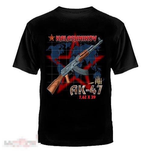 Футболка футболки АК 47 АВТОМАТ КАЛАШНИКОВА  размер 50.52.54.  M,L,XL