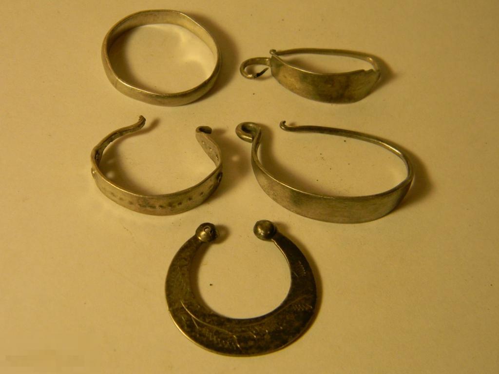 Серьги и кольцо серебро копанина украшения 