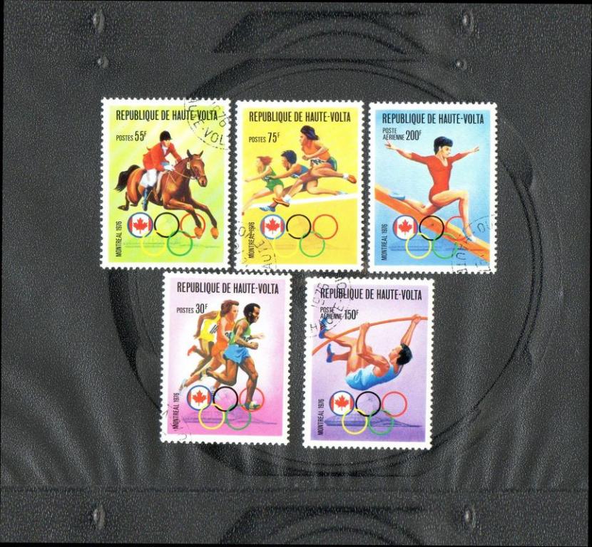 Верхняя Вольта 1976 год,Авиапочта - Зимние Олимпийские игры - Инсбрук,Австрия,1976 год.