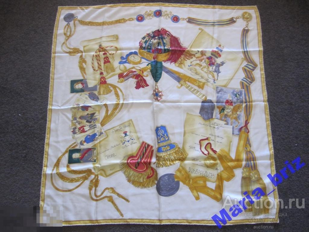 Большой! КОЛЛЕКЦИОННЫЙ ШЕЛКОВЫЙ ПЛАТОК ETRO ОРИГИНАЛ 