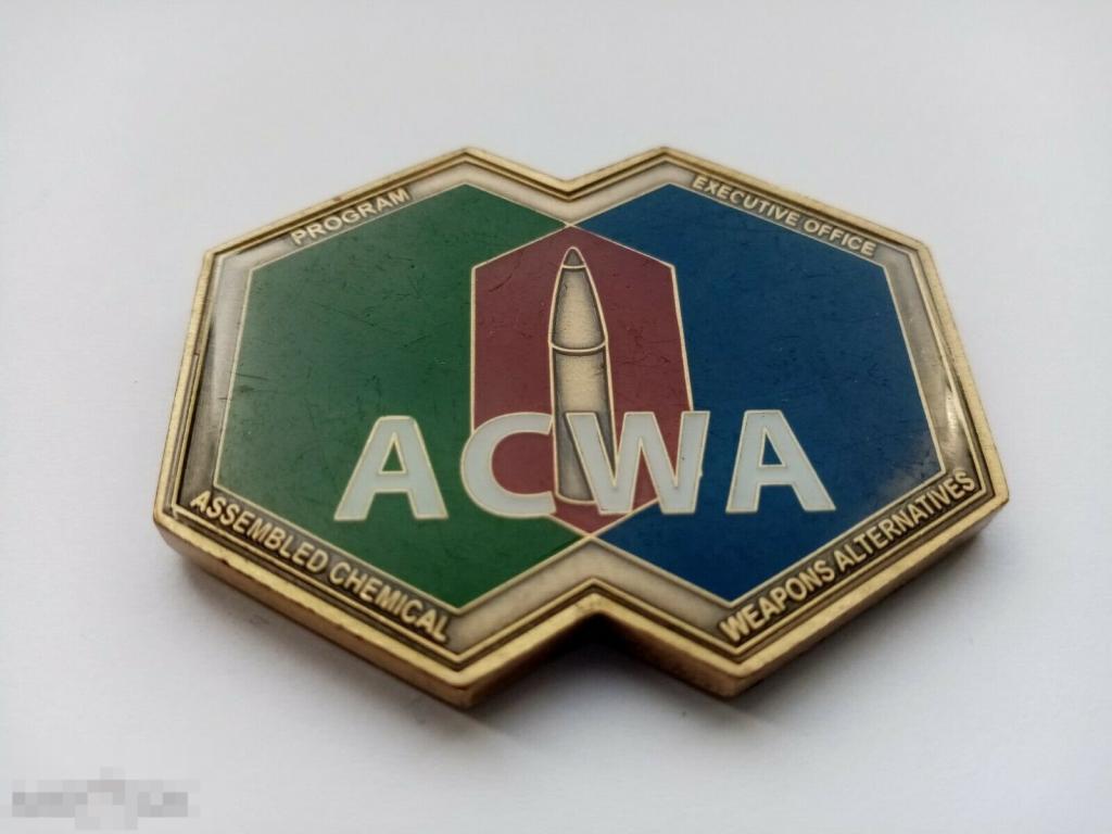 CHALLENGE COIN ПАМЯТНАЯ МОНЕТА АРМИИ США USA acwa министерства обороны 