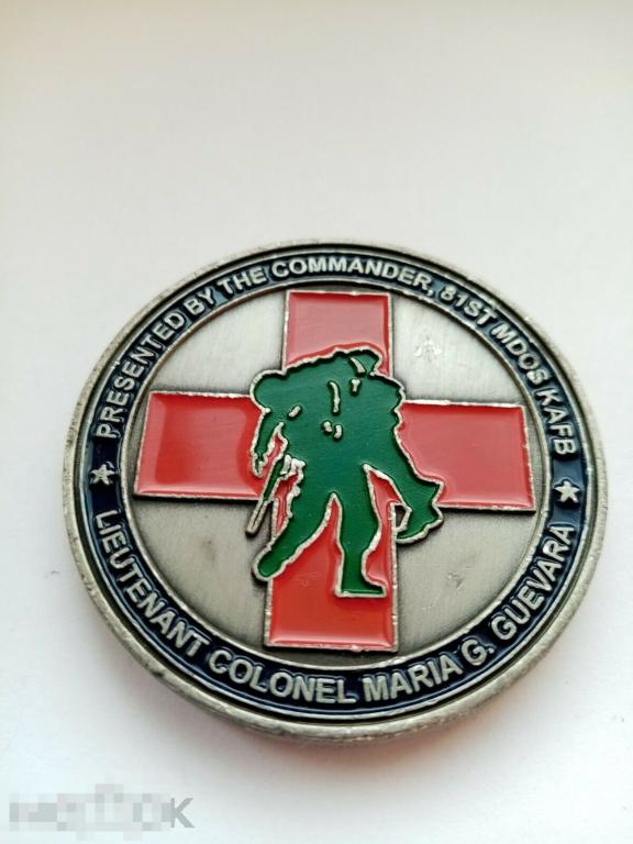 CHALLENGE COIN ПАМЯТНАЯ МОНЕТА АРМИИ США USA ВВС МЕДИЦИНА 