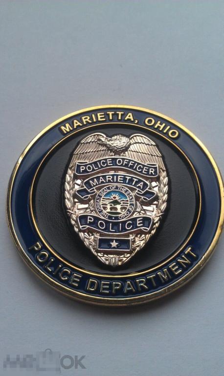 CHALLENGE COIN ПАМЯТНАЯ МОНЕТА АРМИИ США USA ПОЛИЦИЯ ШТАТА ОГАЙО 