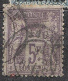 1877.Франция.Алегория Земли и Воды.№76.5F.гаш.