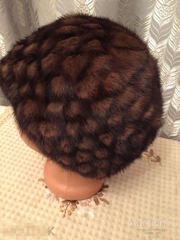 Шапка из норки мягкая 