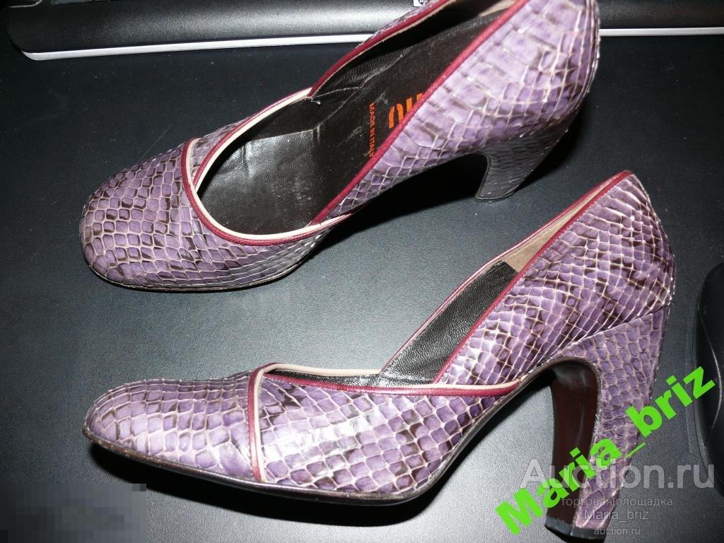 ТУФЛИ MIU MIU PRADA ЗМЕИНАЯ КОЖА ОРИГИНАЛ 