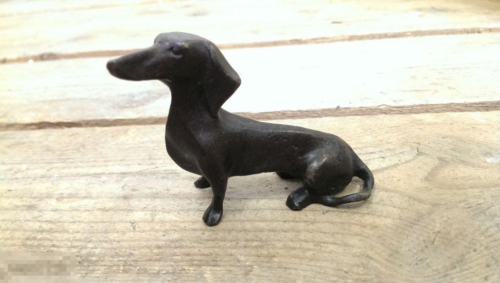 Такса. Собаки. Бронза. Статуэтка. Животные. 