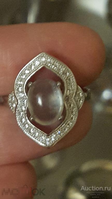 Крупное кольцо серебро 925 драгоценный натуральный пренит  "виноградный жад" 16.5 Новое 