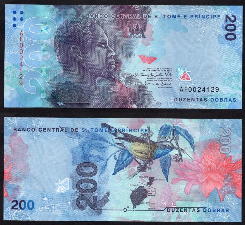 Сан Томе и Принсипи  - 200 добра 2020 г.,  UNC