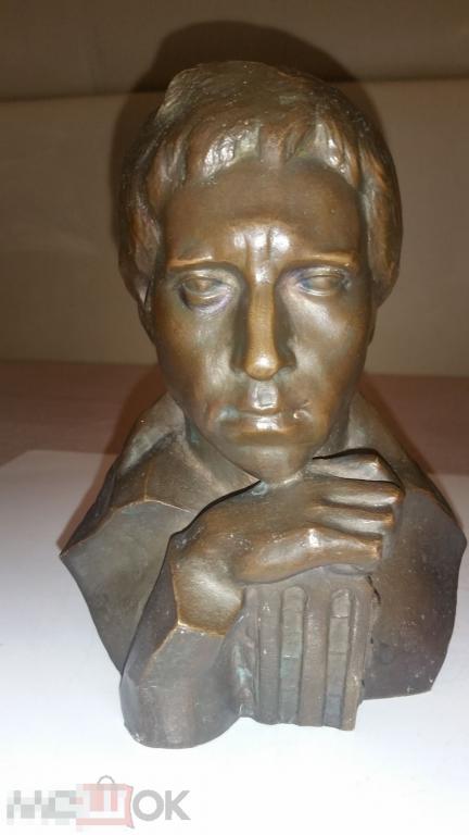 Высоцкий. Поэт. Актер. Бюст. Бронза. СССР, 80-е годы. 