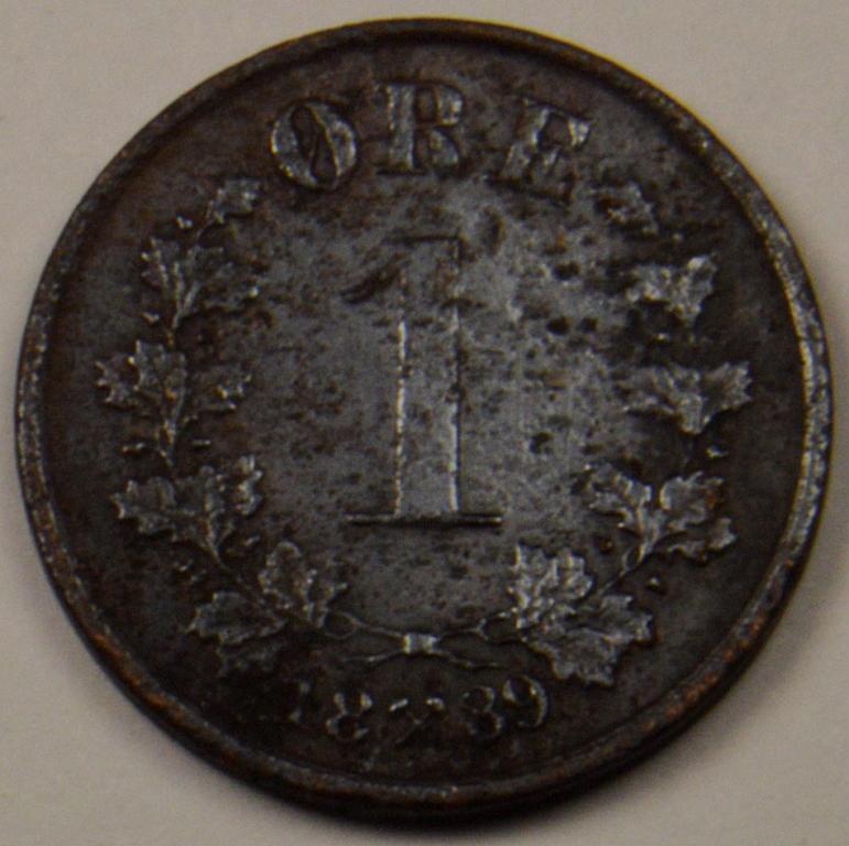 Норвегия 1 эре оре 1889 (С21)