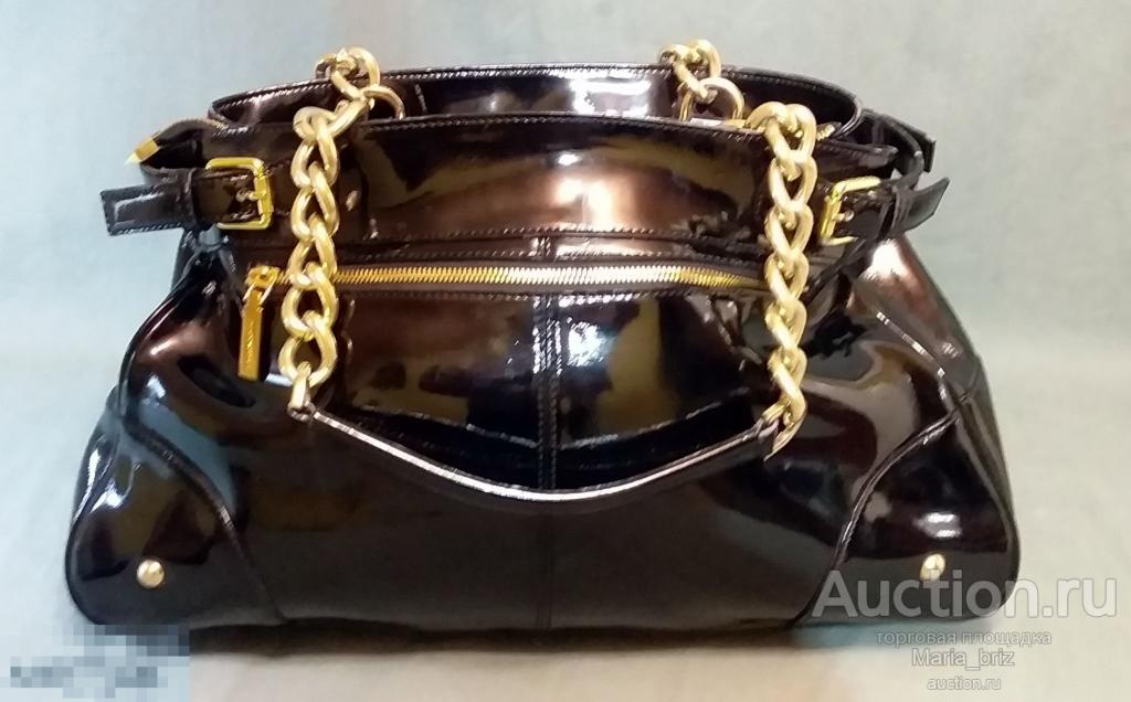 Редкая сумка Gianni Versace Couture оригинал натуральная кожа большой размер 