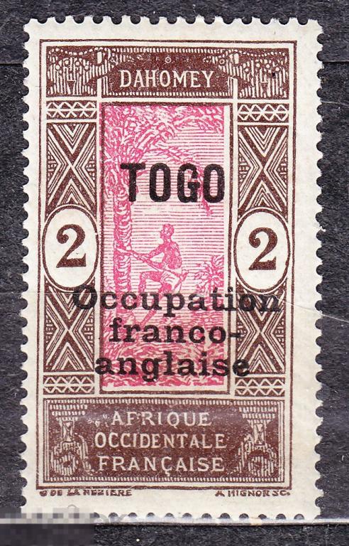 Французские колонии Того 1916 оккупация 