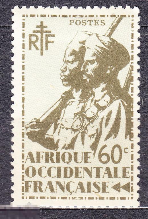 Французские колонии Западная Африка 1935 