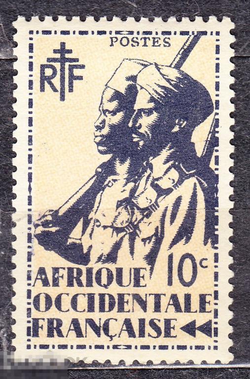 Французские колонии Западная Африка 1935 