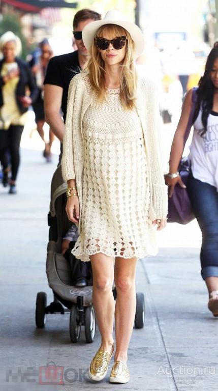 Костюм платье кардиган Van-Dos Испания ручная вязка крючком Эксклюзив 