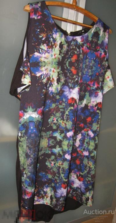 Шикарное платье туника H&M оригинал вискоза M 