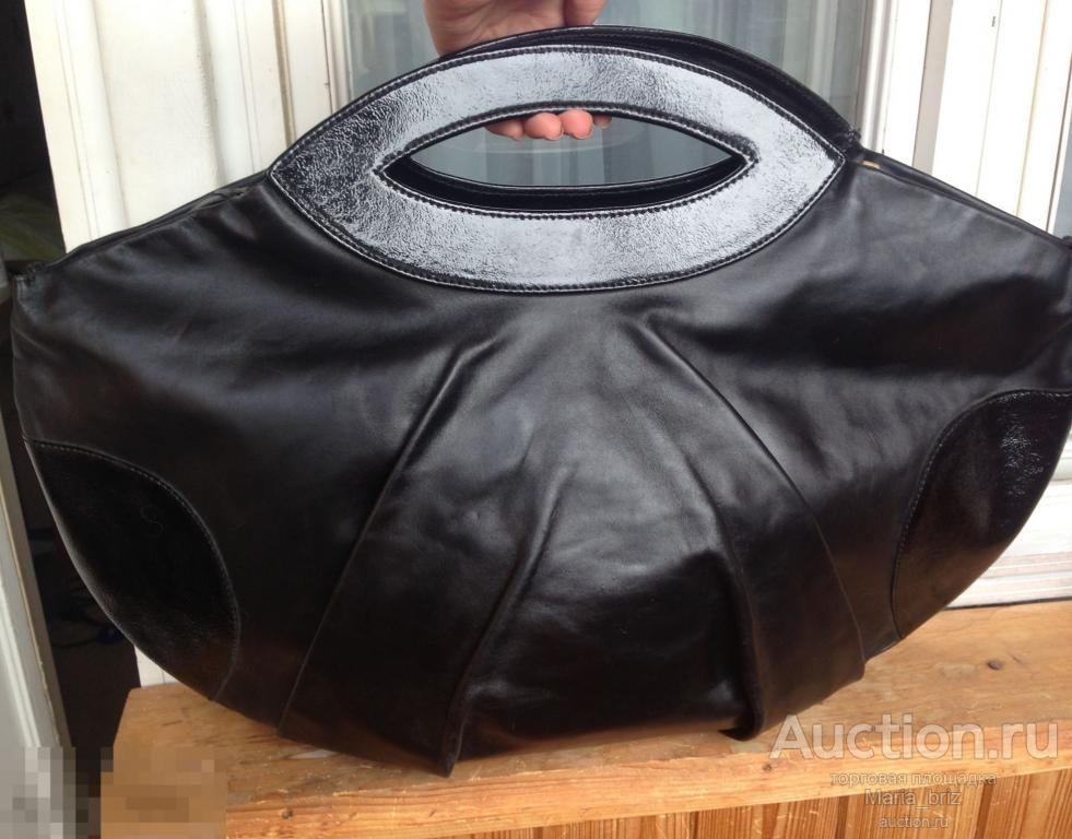 Шикарная редкая сумка By Hanna оригинал натуральная кожа большой размер 