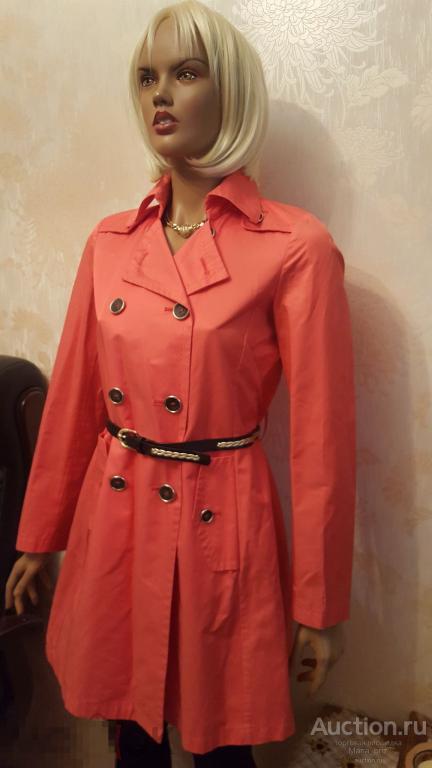 Плащ Pennyblack Max Mara Италия оригинал шикарный цвет коралловый КАЧЕСТВО 