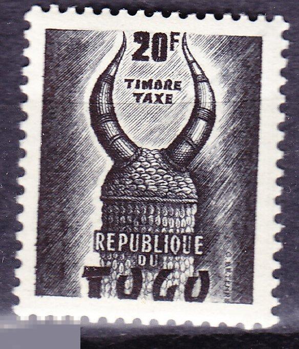 Французские колонии Того 1959 маски этнография 