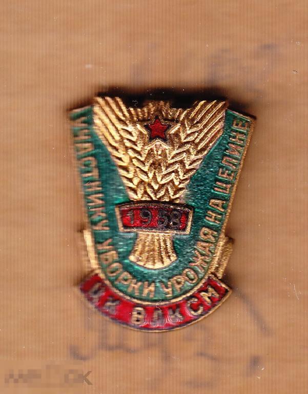 У частнику уборки урожая на целине ЦК ВЛКСМ 