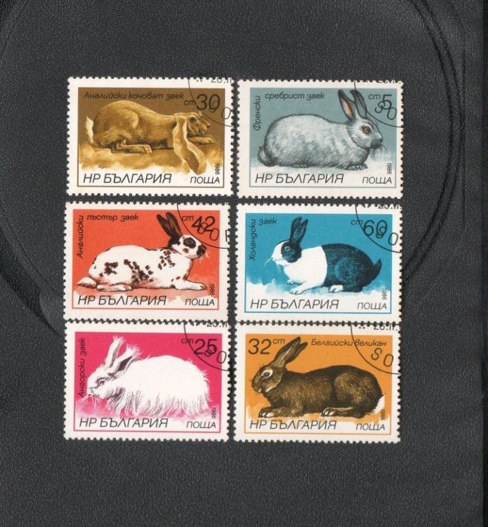 Болгария 1986 год, Зайцы и кролики.