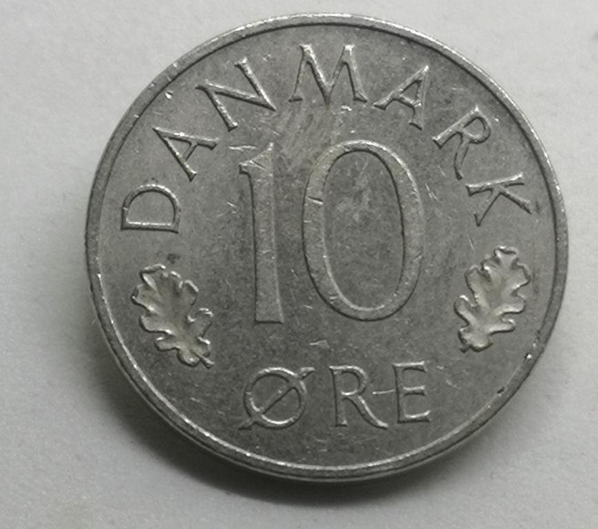 10 эре 1962 года. Дания