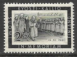 Финляндия. 1941 год. Памяти президента Кюёсти Каллио – президента Финляндии. Марка