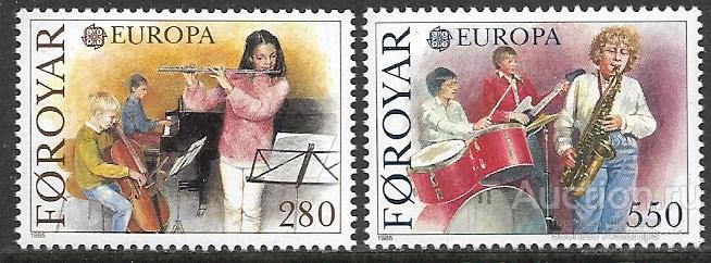 Фарерские острова. 1985 год. EUROPA CEPT. Европейский год музыки. Серия
