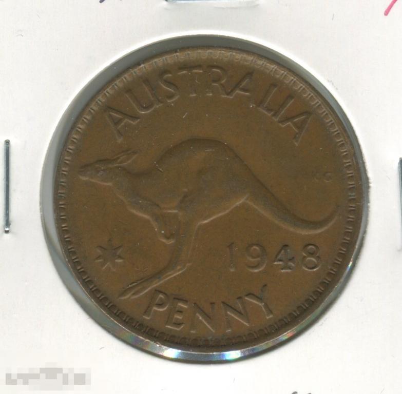 Австралия 1 пенни 1948 год Георг 6 