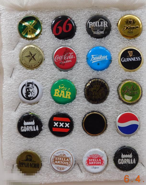 Кронен пробки наборы по 20 шт