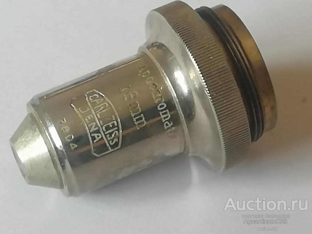 Антикварный объектив для микроскопа Carl Zeiss 16 mm