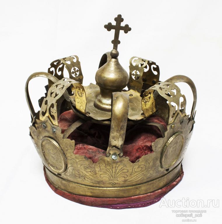 Корона венчальная, высота 20 см, диаметр 21 см, вн.диаметр 16 см