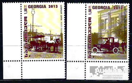 Грузия. 2013 год. EUROPA CEPT. Почтовый транспорт. Серия