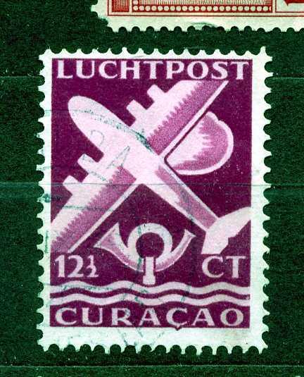 Нидерландская колонии. Кюрасао. Авиапочта. 1 марка. 1947